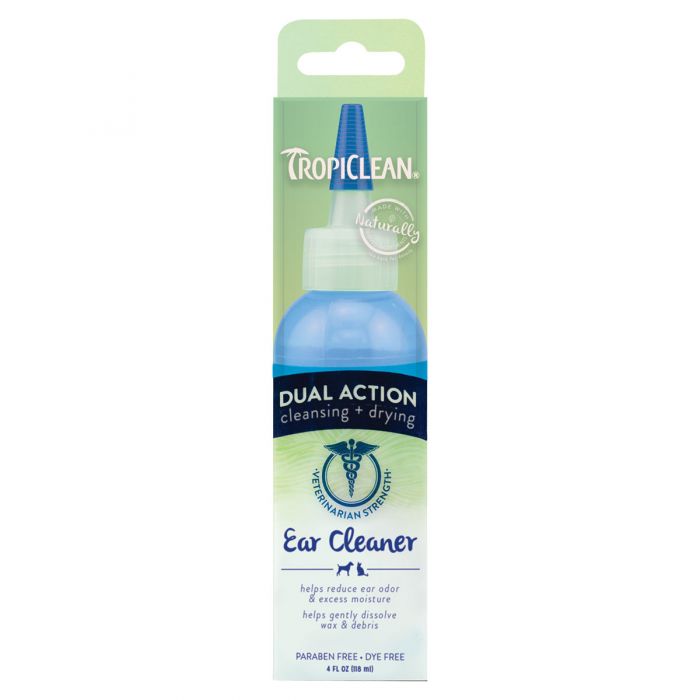 Tropiclean dual action ear cleaner