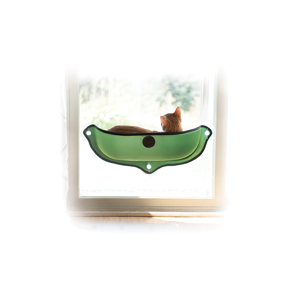 Cama de ventana para gato Color verde