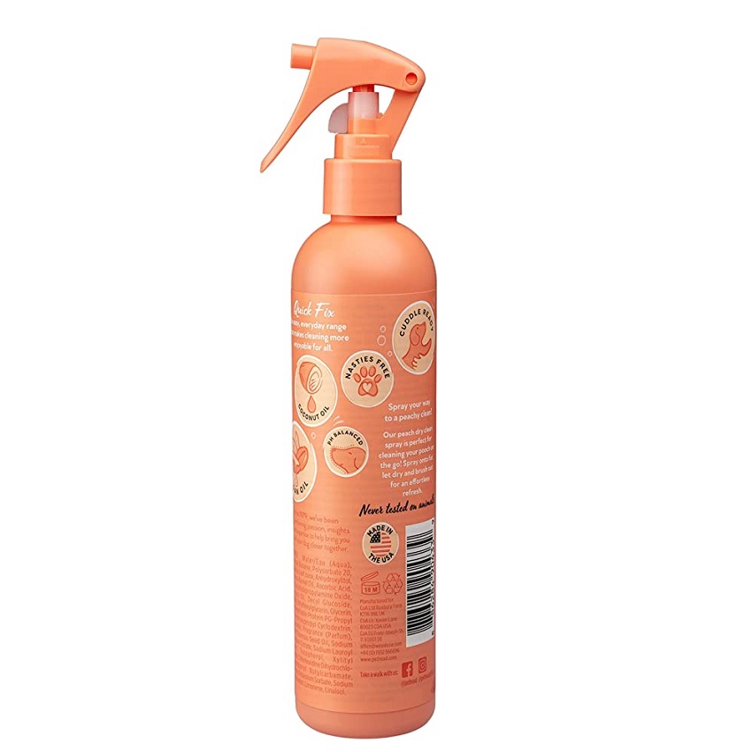 Dry clean spray peach