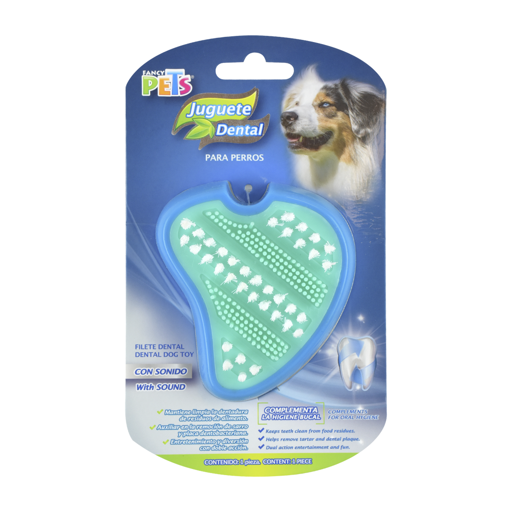 Filete dental con cerdas para perro  