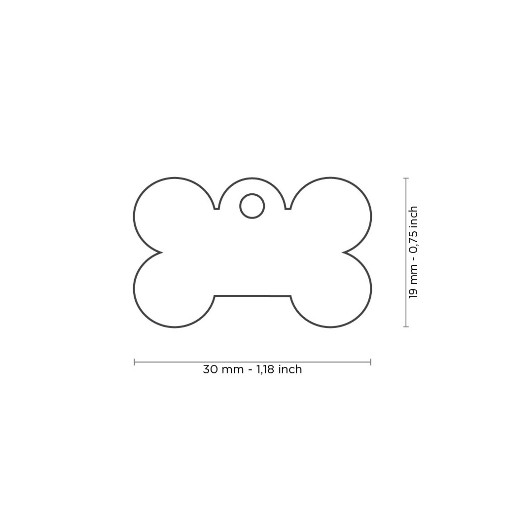 Plaquita glam hueso chico swarovski