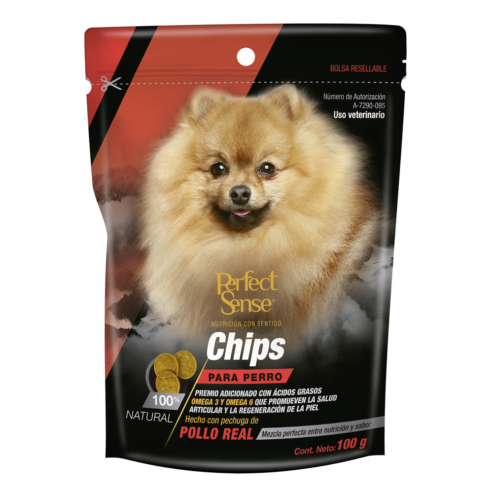 Perfect sense chips para perro 100 gr 