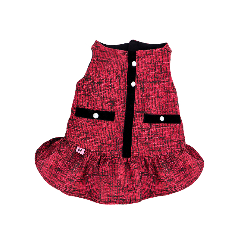 Vestido chanel Color rojo / 5 Pza