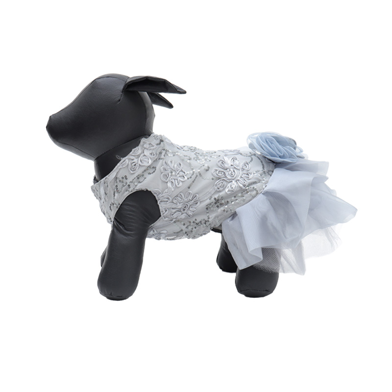 Vestido de fiesta gris
