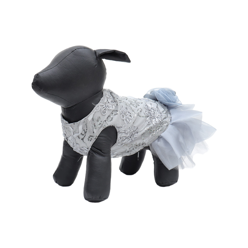 Vestido de fiesta gris