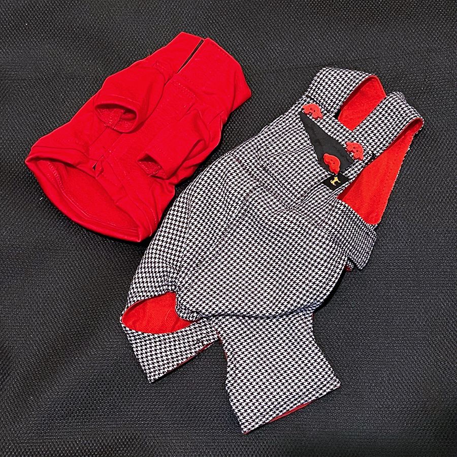 Peto pata de gallo con playera