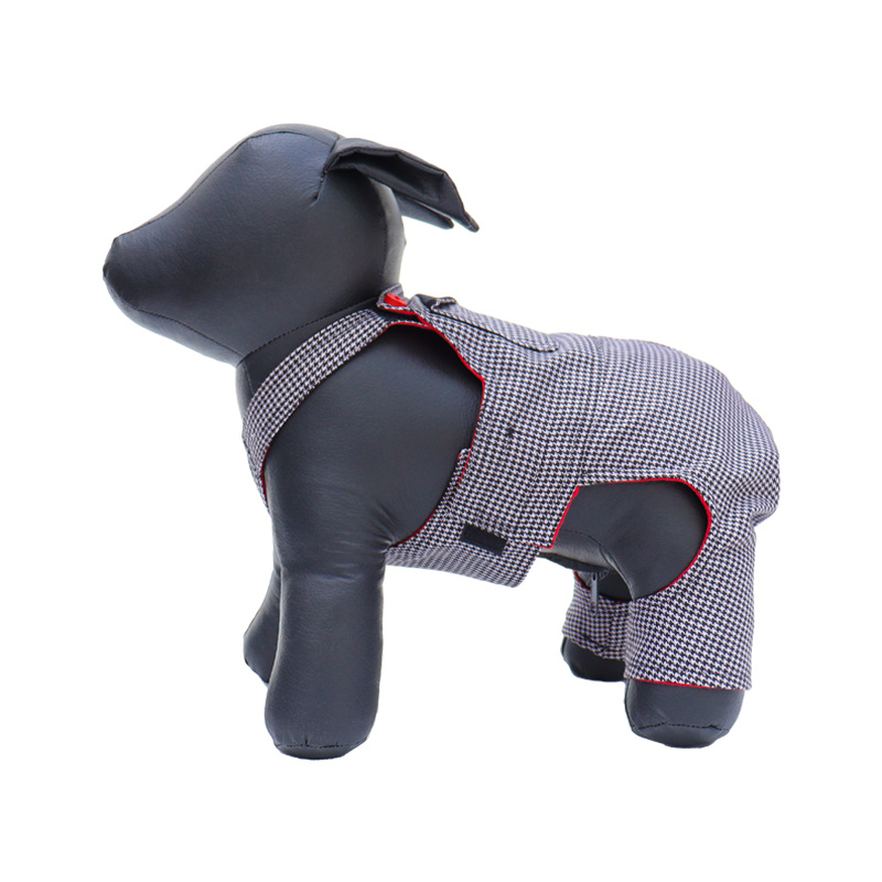 Peto pata de gallo con playera Color negro con blanco / 1 Pza