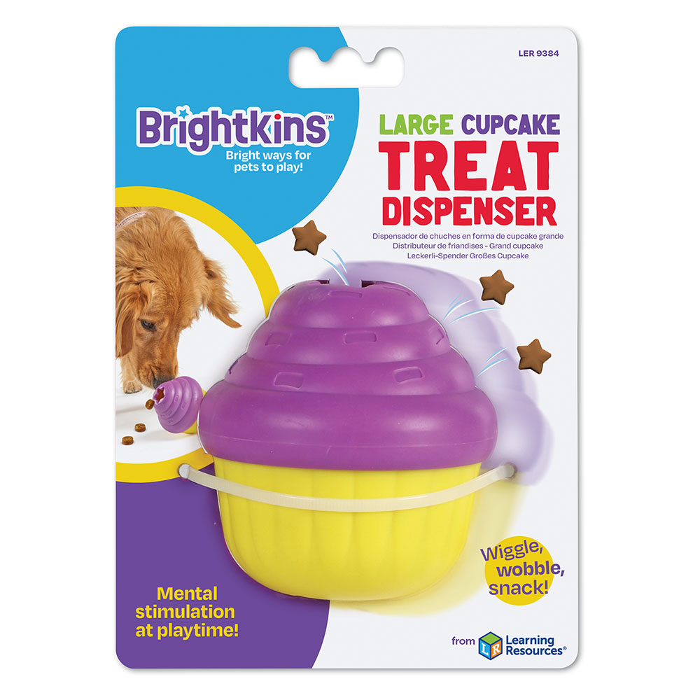 Dispensador de golosinas cupcake grande morado