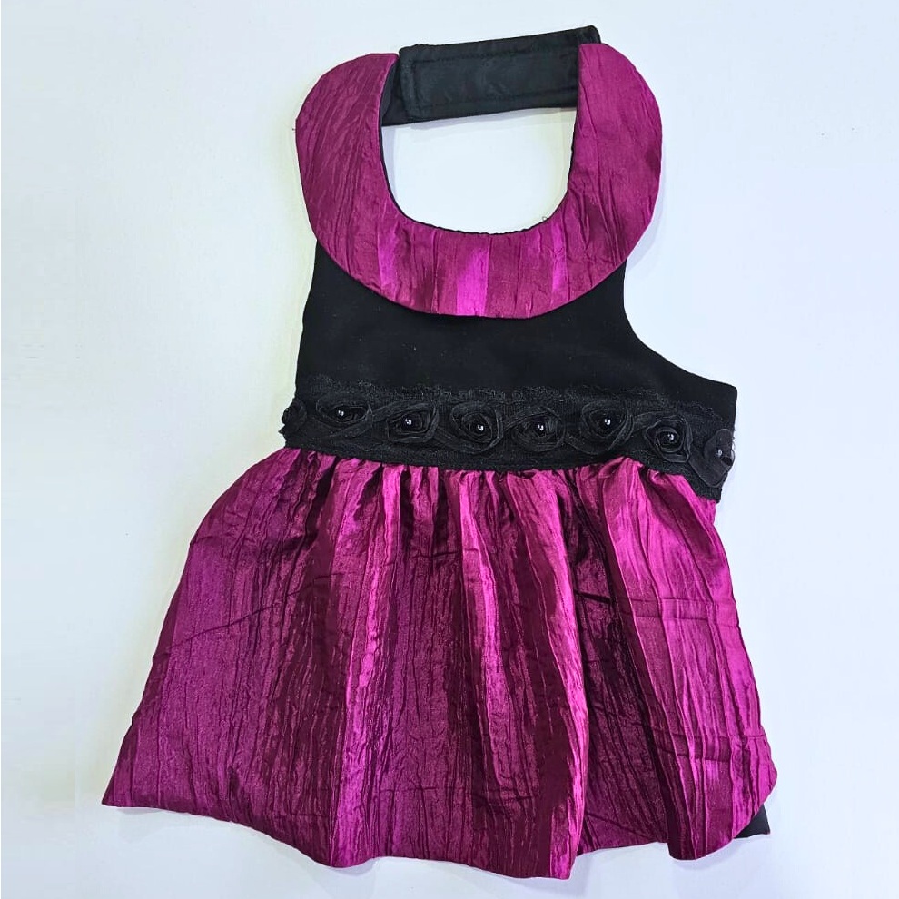 Vestido malpensa Color morado con negro / 5 Pza