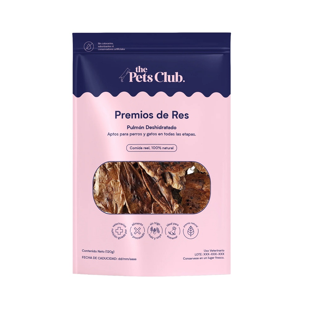 Premios para perro y gato pulmón 120 gr 