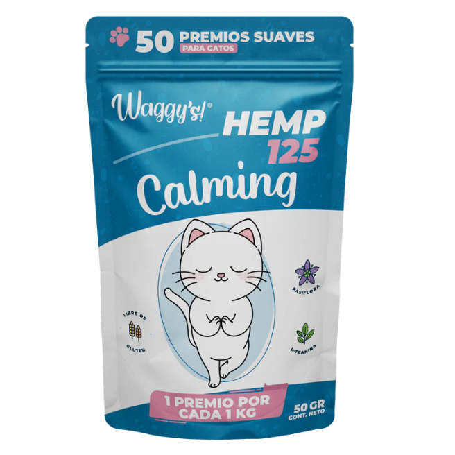 Waggy´s Calming Premios Suaves para Gato 250 mg de CBD  