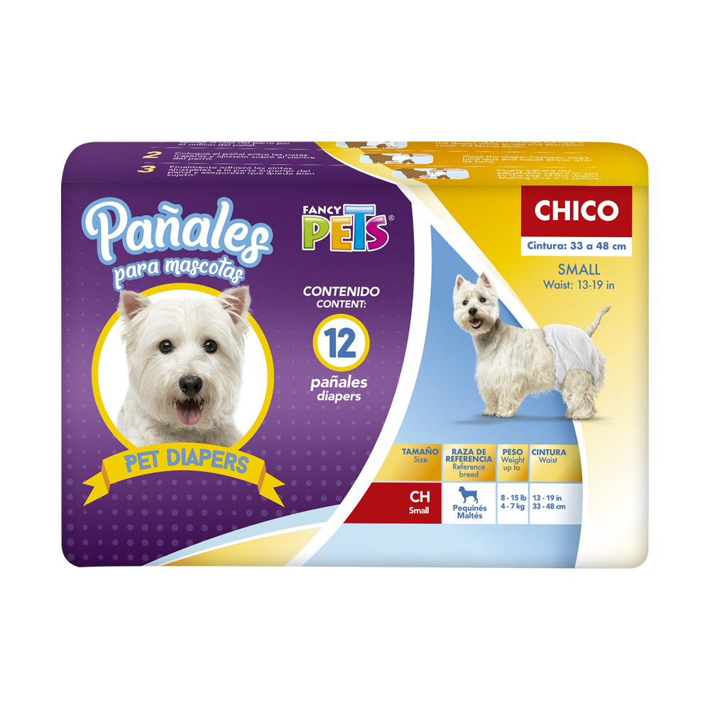 Pañales para perro chico Pza