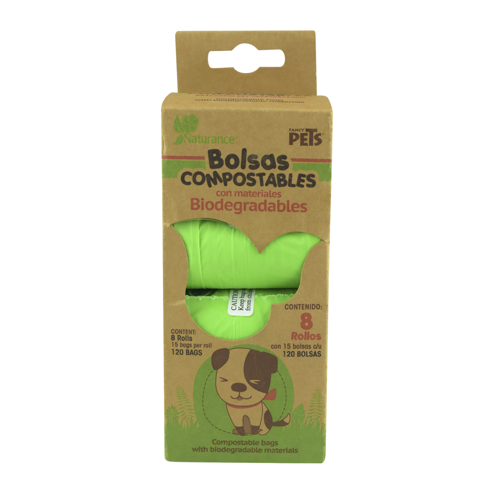 Bolsa compostable 8 rollos 8 