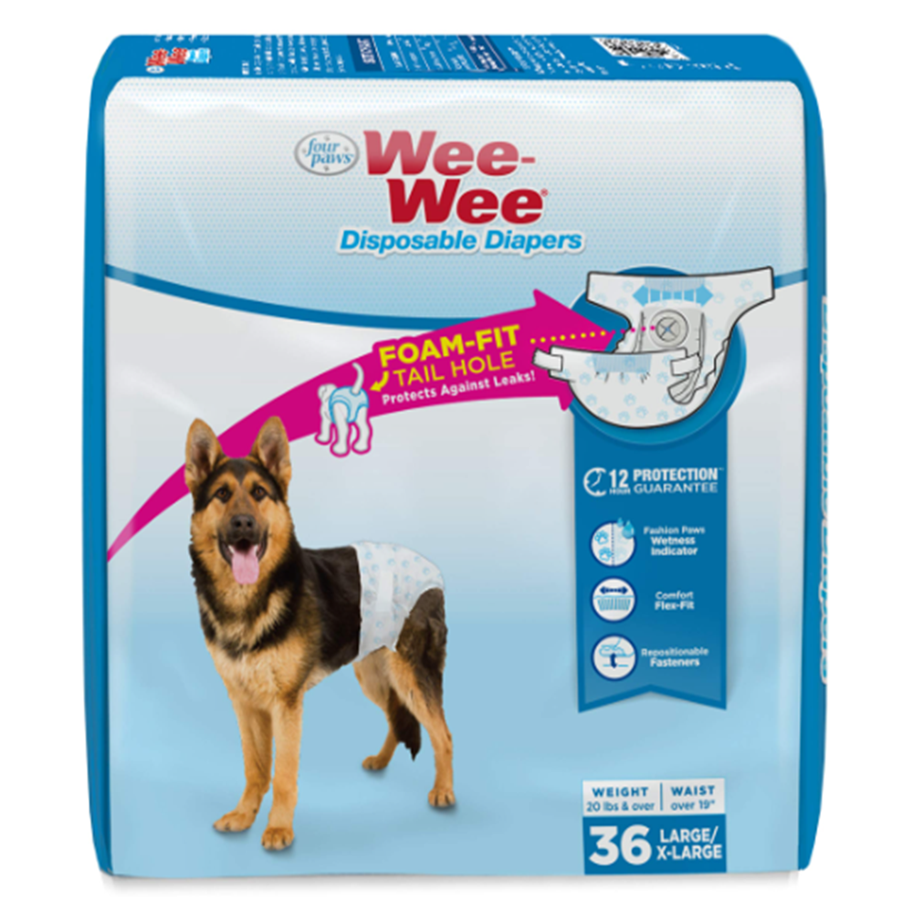 Pañales con indicador de humedad para perro wee wee 