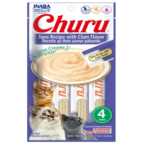 Churu Receta de Atún, Sabor Almeja 4 Pza