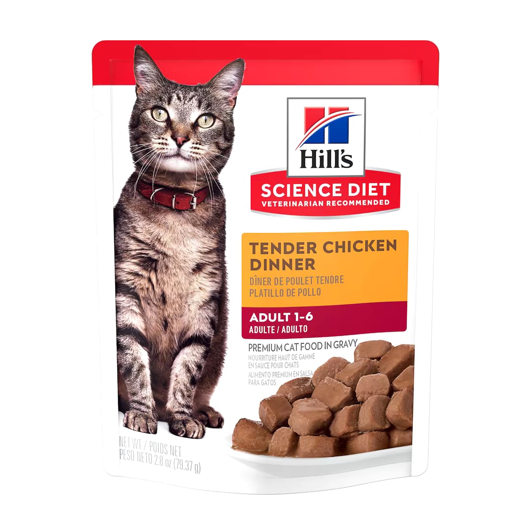 Hill's SD Adult, Alimento húmedo en pouch para gato adulto sabor pollo