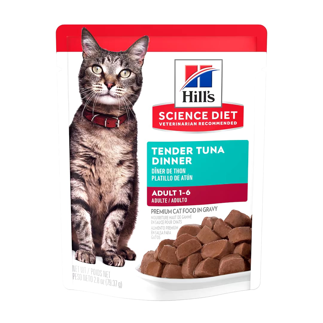 Hill's SD Adult, Alimento húmedo en pouch para gato adulto sabor atún 1 Pza 