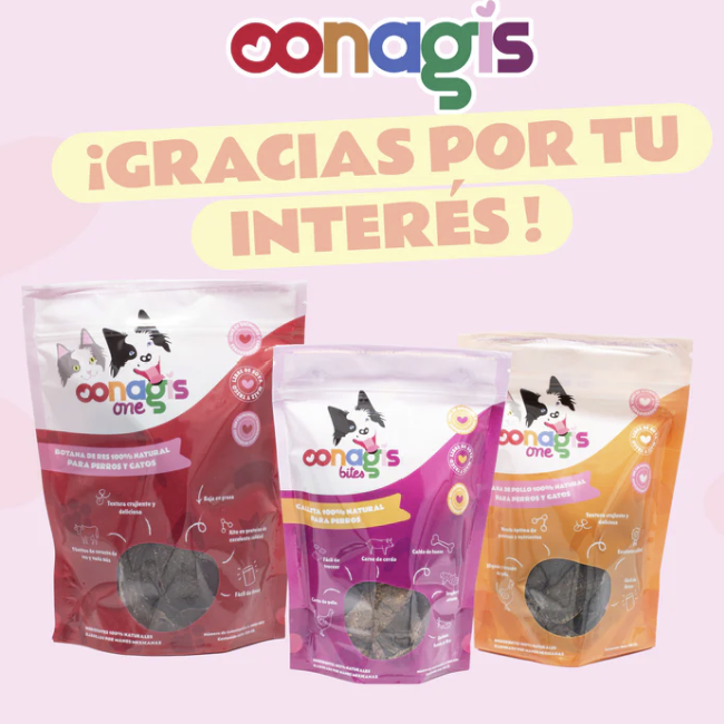 Galletas deshidratadas oonagis bites 150grs Pza 