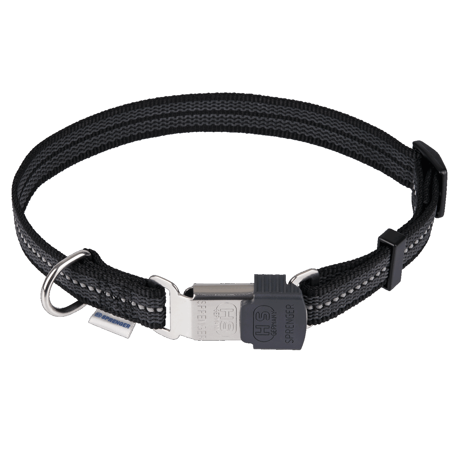 Collar Ajustable negro Nylon Hs Sprenger Ch/Md (30-45 Cm)   