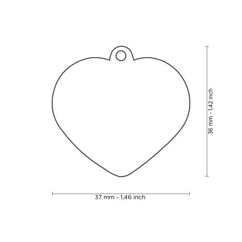 Placa Shine Corazón Grande Purpurina Oro