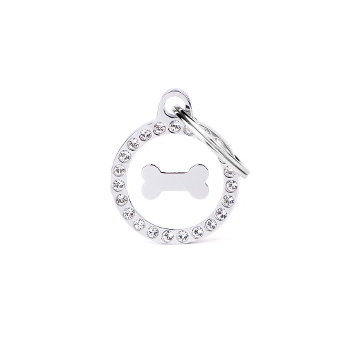 Circulo Blanco c/hueso Swarovski