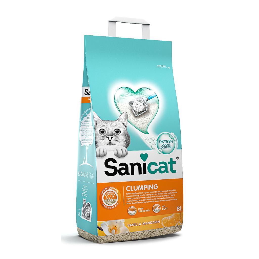 Sanicat Arena Aglomerante Clumping Aroma Duo Vainilla y Mandarina 10L Pza