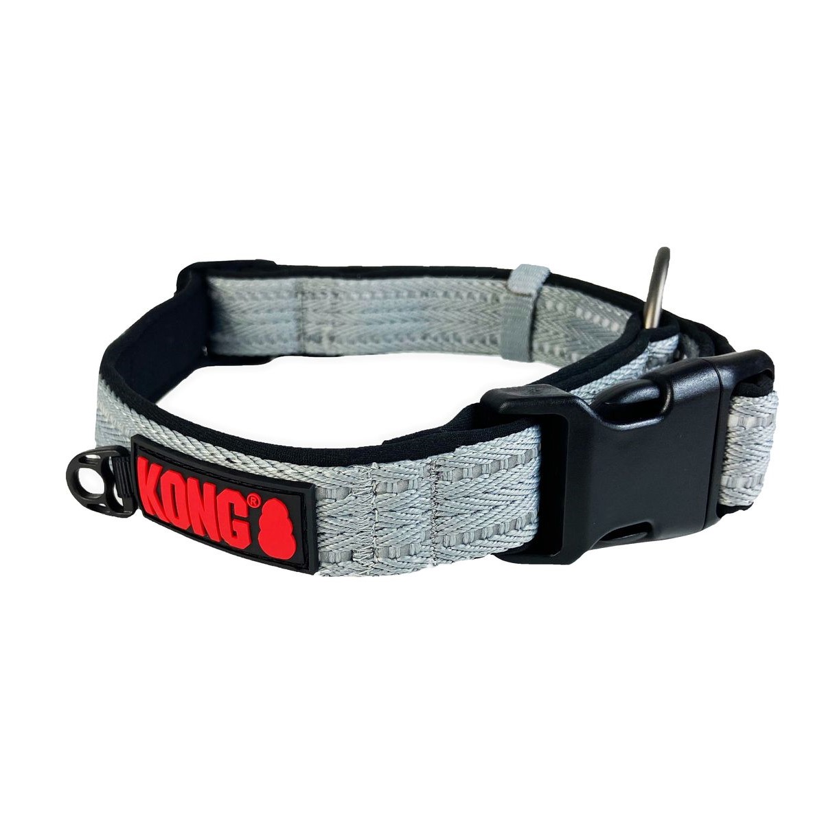 Collar Suave De Nylon Gris chico
