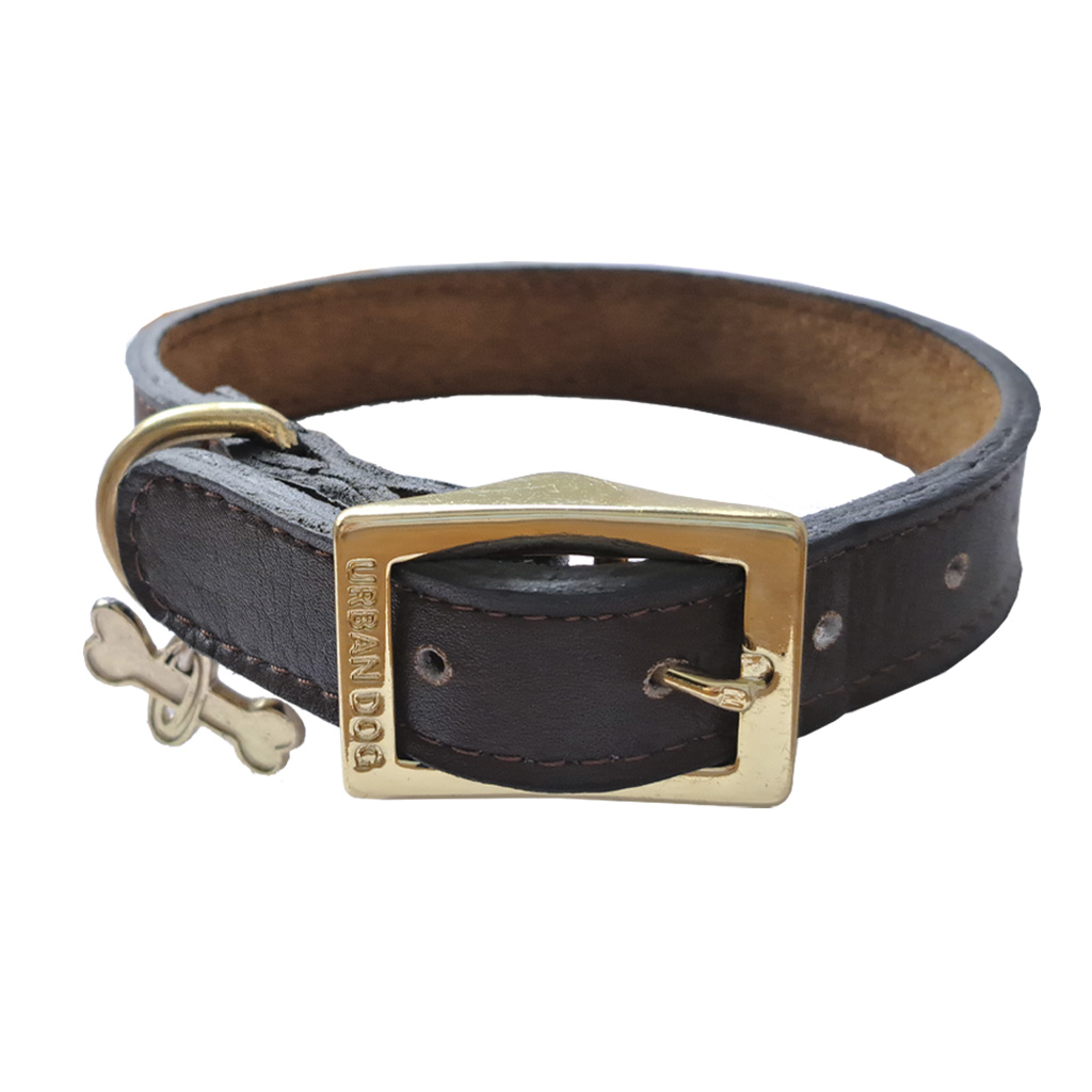 COLLAR PIEL CAFE XGDE