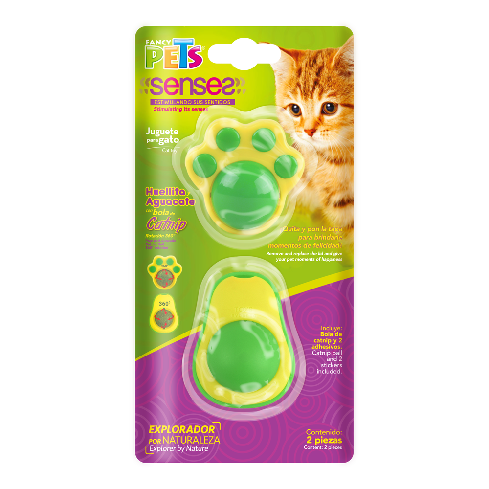 Juguetes Fancy Pets con bola de catnip para Gato