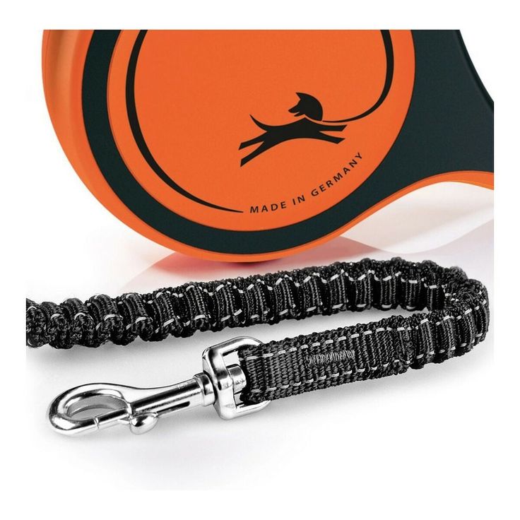 Correa Xtreme Negro/Naranja flexi Mediana  