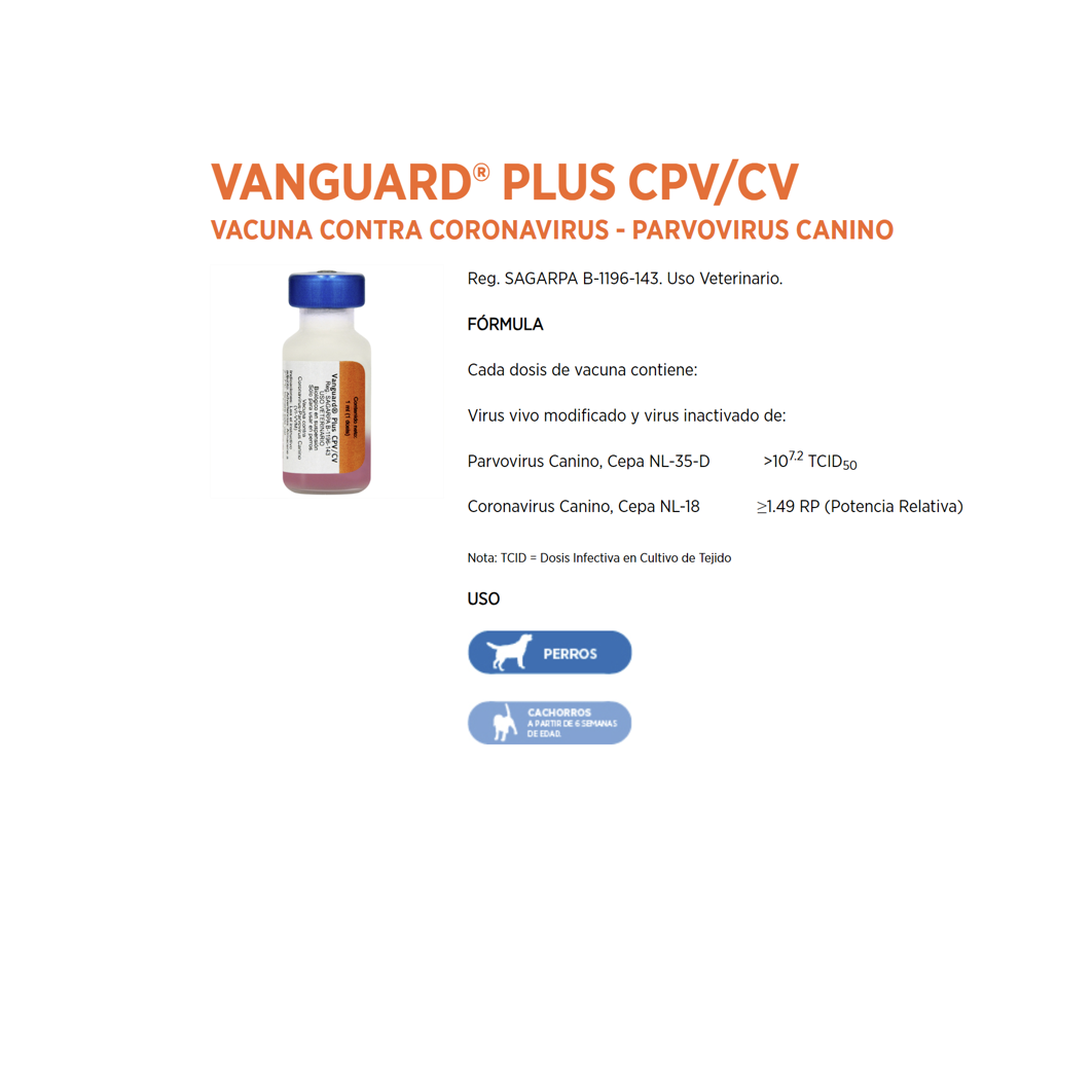 Vacuna Plus CPV (Parvovirus )