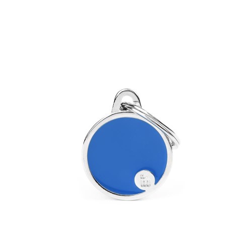 Placa Basic Handmade Círculo Pequeño Azul   