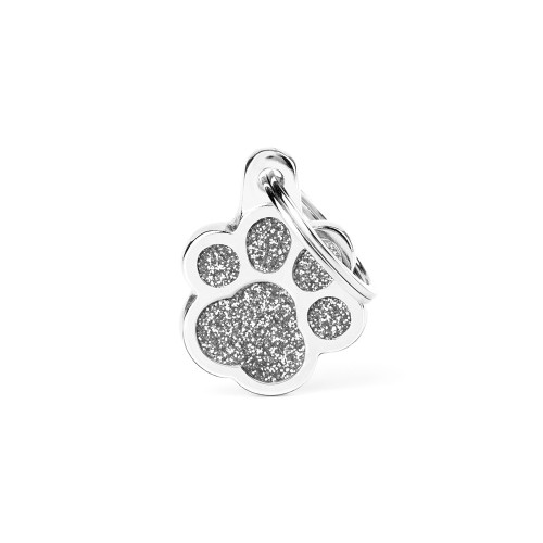 Placa Shine Huella Purpurina Gris   