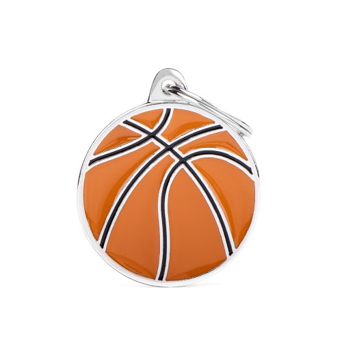 Placa Charms Baloncesto Grande   