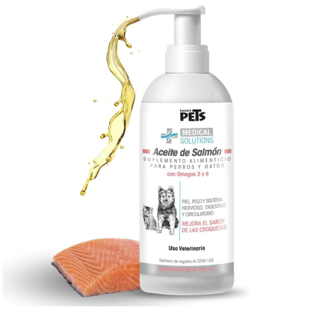 MS Aceite de Salmon para Perros y Gatos