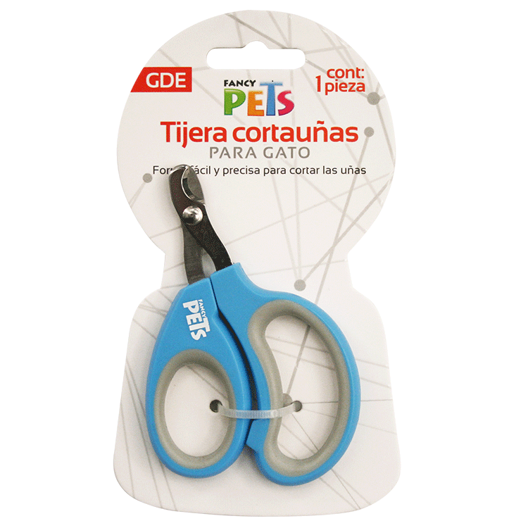 Tijera cortauñas para gato gde Color Azul