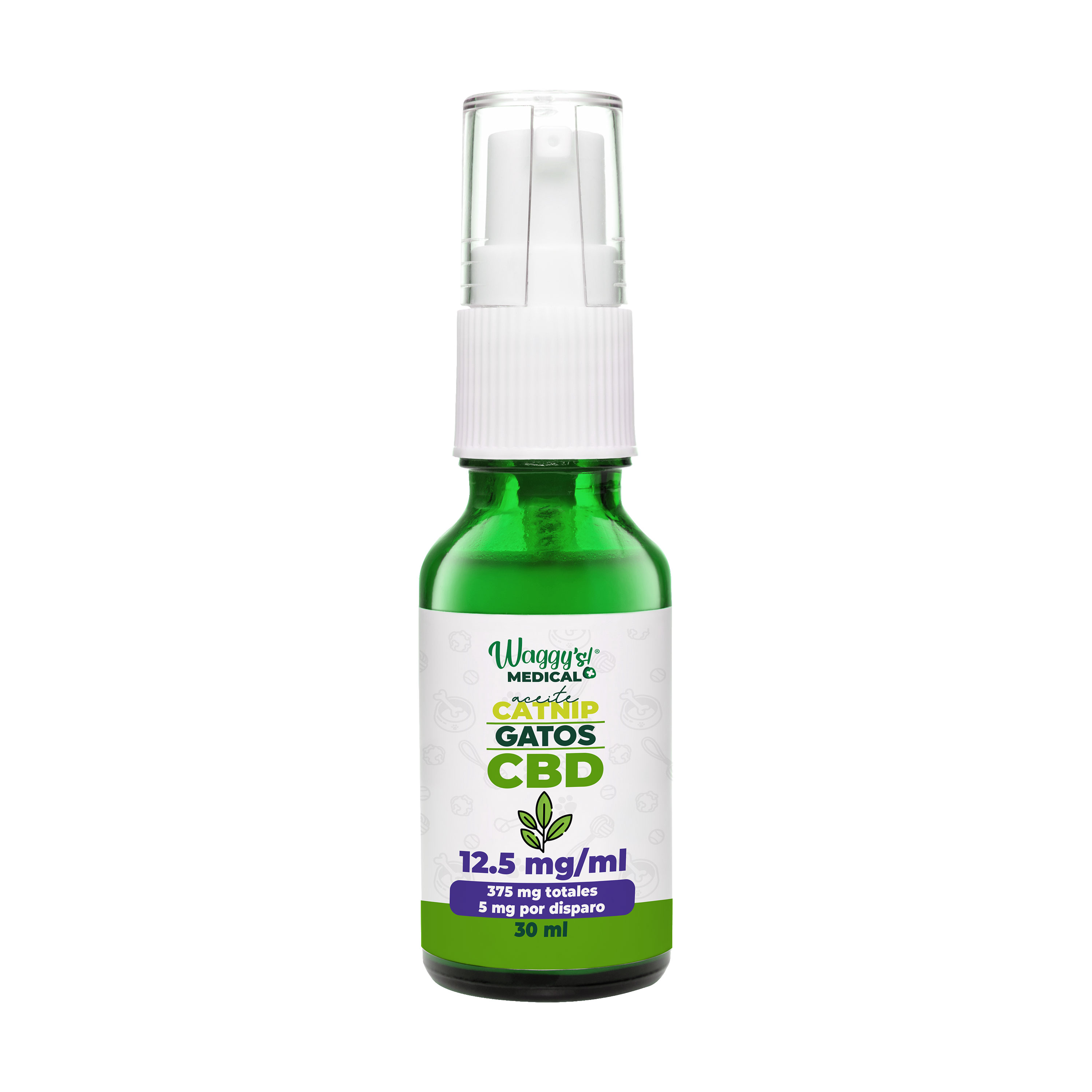Waggy´s Spray Gato CBD+Catnip 375 mg de CBD