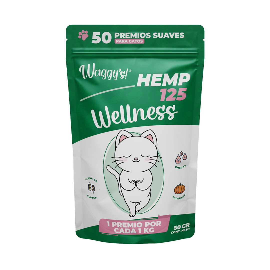 Waggy´s Wellness Premios Suaves para Gato 125 mg de CBD