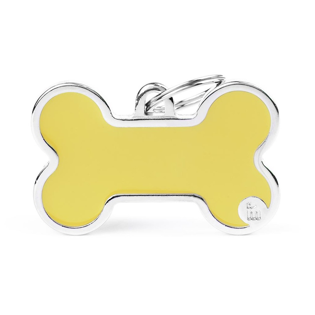 Placa Basica en forma de Hueso Amarillo XL   