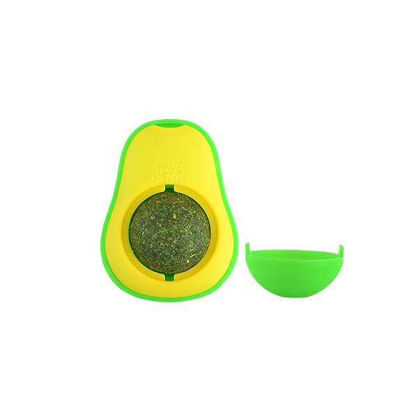 Juguete Aguacate con Bola de Catnip