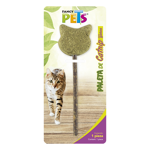 Paleta de Catnip en forma de Gato