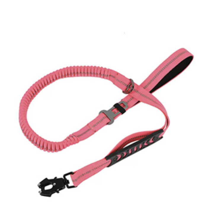 Correa cuerda de remolque elástica Rosa 1.15-1.70m 