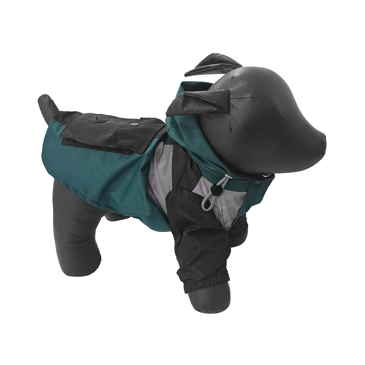 Impermeable DoggyDri Verde Botella Ch 