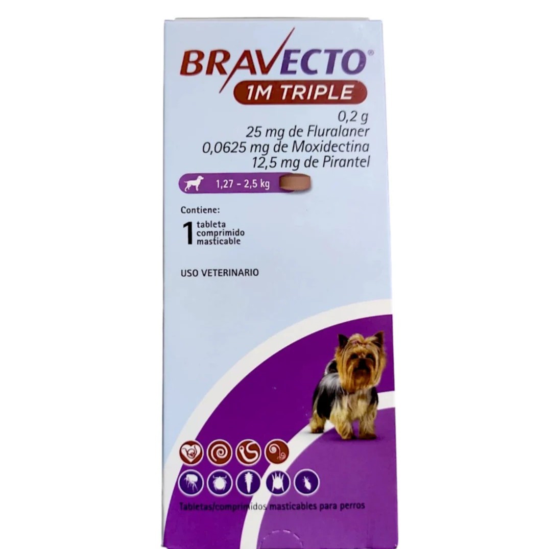 Bravecto Triple 3m 10 - 20 kg Pza