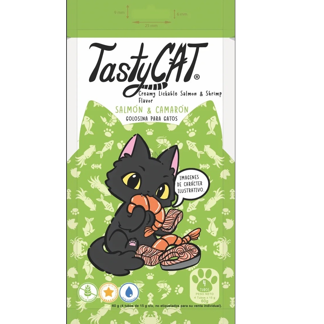 Creamy Tasty Cat Sabor Salmon y Camaron  