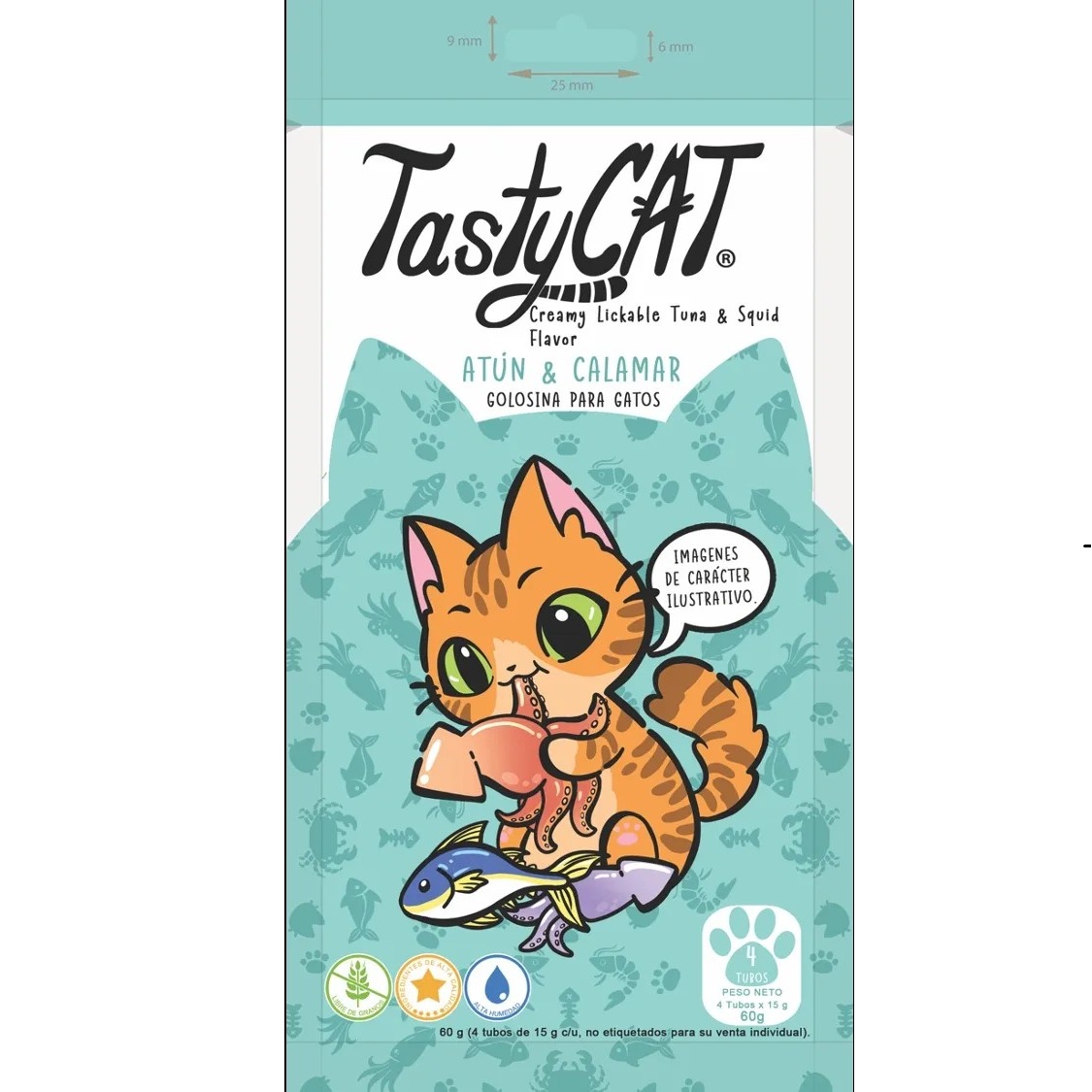Creamy Tasty Cat Sabor Atun y Calamar  