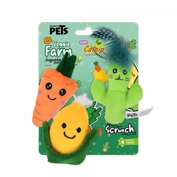Pack de juguetes para Gato de Vegetales