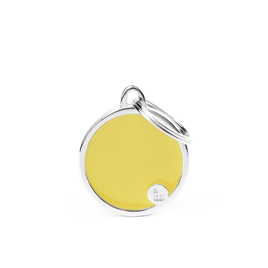 Placa Basic Handmade Círculo Amarillo