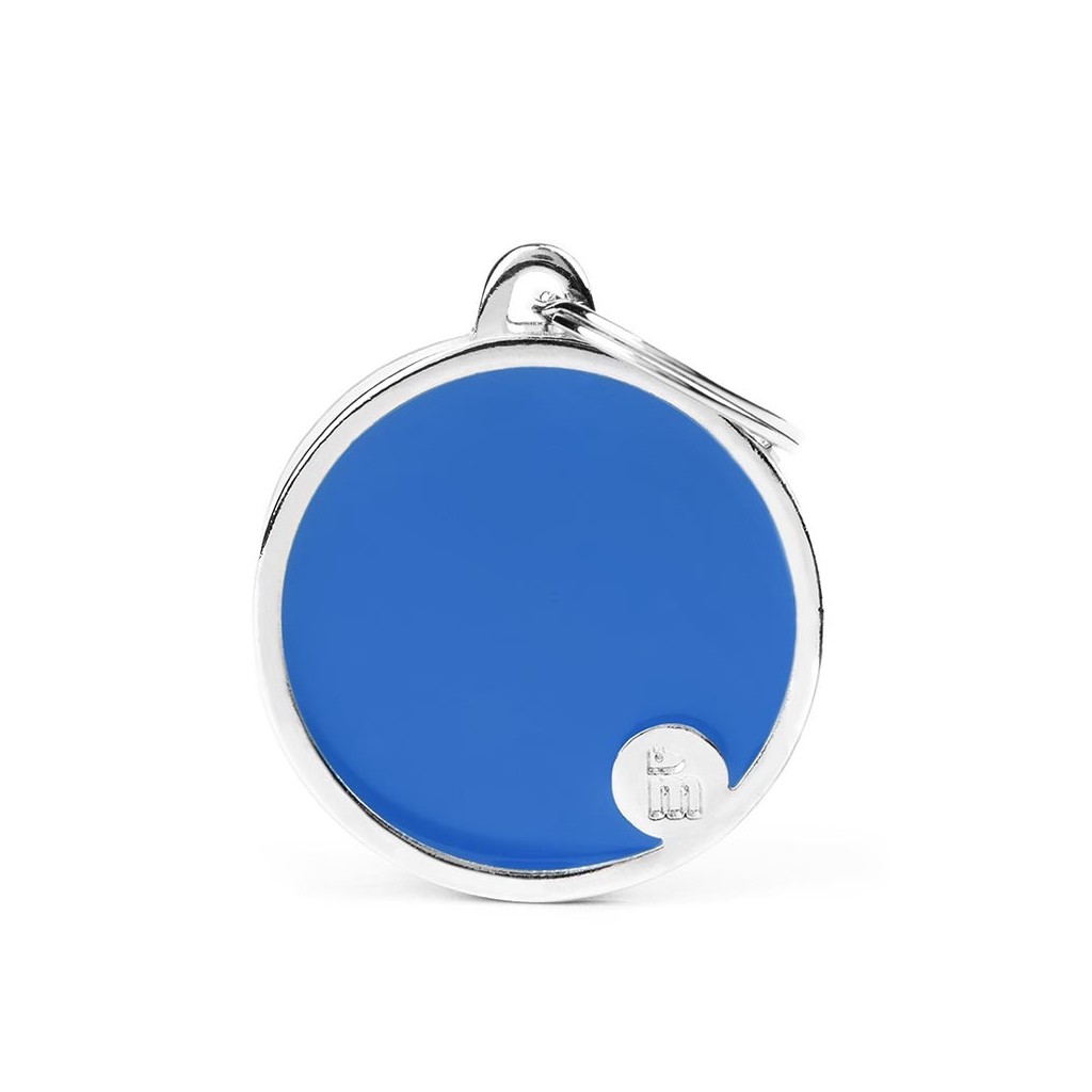 Placa Basic Handmade Círculo Grande Azul L 