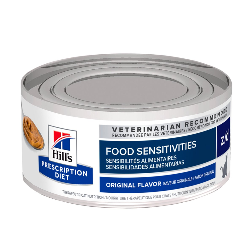 Hill's Prescription Diet z/d Alimento Húmedo para Alergia Alimentaria para Gato Receta Original 156  gr 
